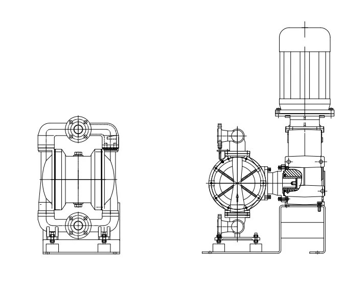 электрического мембранного насоса